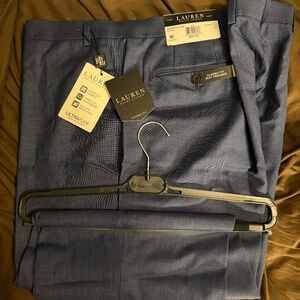 Ralph Lauren Classic Fit Stretch Dress Trousers, Edgewood Blue, 48W, 32L